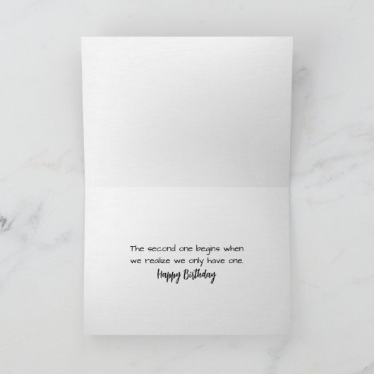 Confucius citaat over wit kaart (Binnen)