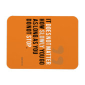 confucius citeert motivatie inspirerend sinaasappe magneet (Horizontaal)