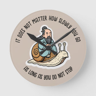 Confucius en de slak ronde klok