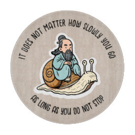 Confucius en de slak snijplank