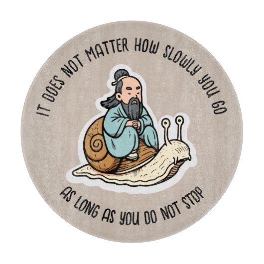 Confucius en de slak snijplank (Voorkant)