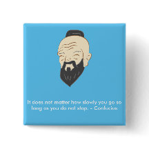 Confucius inspirerend badge