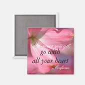 Confucius Inspirerend Motivatie hartcitaat Magneet (Voorkant / Achterkant)