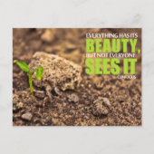 Confucius Inspirerend quote "Beauty" Briefkaart (Voorkant)