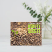 Confucius Inspirerend quote "Beauty" Briefkaart (Staand voorkant)