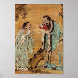 Confucius, Lao Tzu en Boeddha Poster