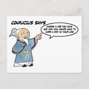 Confucius Post-Kaart Briefkaart