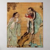 Confucius presenteert Boeddha aan Laozi Poster (Voorkant)