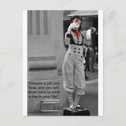 Confucius' Quote Briefkaart (Voorkant)