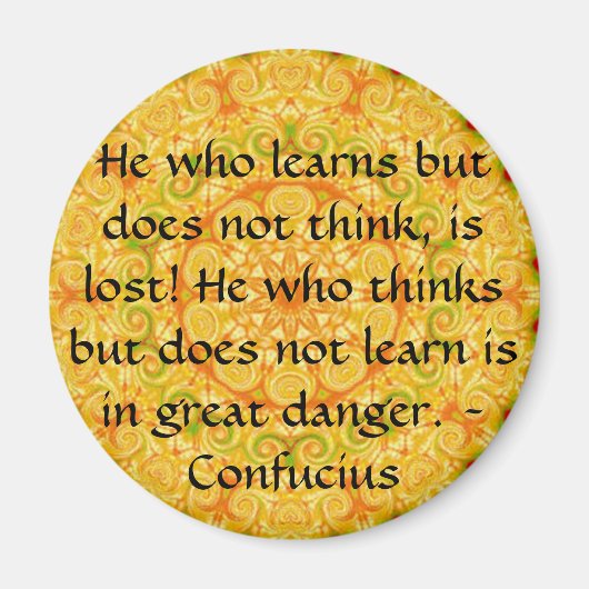 Confucius Quote - draagbare wijsheid Magneet (Voorkant)