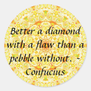 Confucius Quote — draagbare wijsheid Ronde Sticker