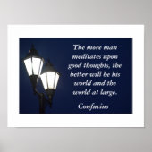 Confucius quote - kunstdruk poster (Voorkant)
