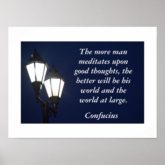 Confucius quote - kunstdruk poster (Voorkant)