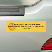 Confucius Quote - rijpbare wijsheid Bumpersticker (Op auto)