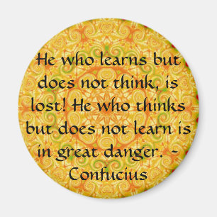 Confucius Quote - rijpbare wijsheid Magneet