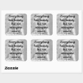 Confucius Quote Vierkante Sticker (Vel)