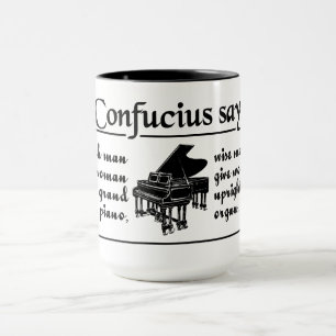CONFUCIUS SAY … aangepaste mok - stijl, kleur kiez