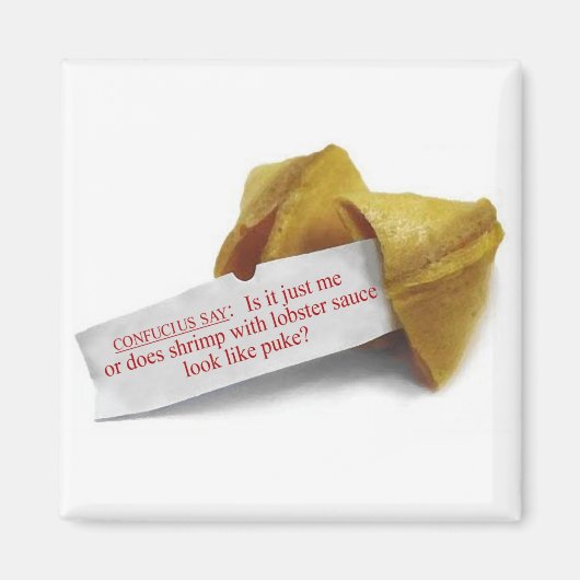 Confucius Say Fortune Cookie koelkast magneet (Voorkant)