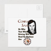 Confucius Says Briefkaart (Voorkant / Achterkant)