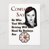 Confucius Says Briefkaart (Voorkant)
