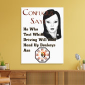 Confucius Says Canvas afdrukken (Insitu (Woonkamer))