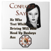 Confucius Says Tegeltje (Voorkant)