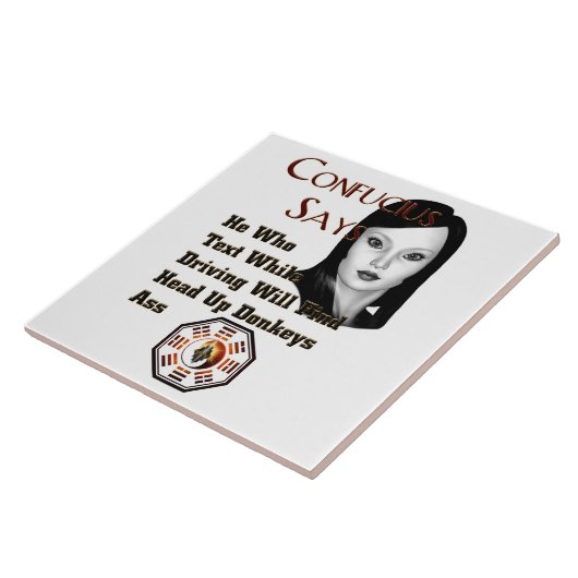 Confucius Says Tegeltje (Zijkant)