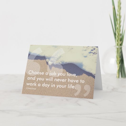 Confucius succesquote kaart (Voorkant)