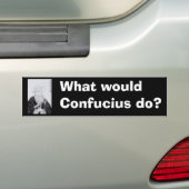 Confucius_the_scholar Bumpersticker (Op auto)