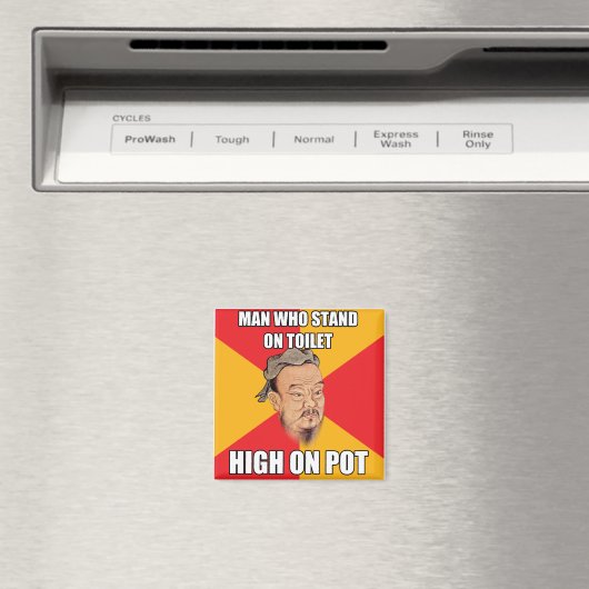 Confucius zeg high op zak magneet (Insitu (Vaatwasser))