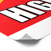 Confucius zeg high op zak poster (Hoek)