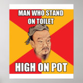 Confucius zeg high op zak poster (Voorkant)