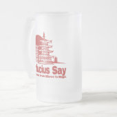 Confucius Zeg Matglas Bierpul (Voorkant links)