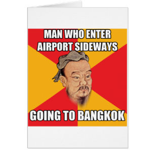 Confucius Zeg tegen Bangkok