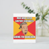 Confucius Zeg tegen Bangkok Briefkaart (Staand voorkant)