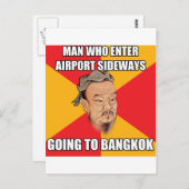 Confucius Zeg tegen Bangkok Briefkaart (Voorkant / Achterkant)