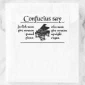 CONFUCIUS ZEGGEN ... stickers (Tas)