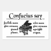 CONFUCIUS ZEGGEN ... stickers (Voorkant)