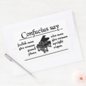 CONFUCIUS ZEGGEN ... stickers (Envelop)