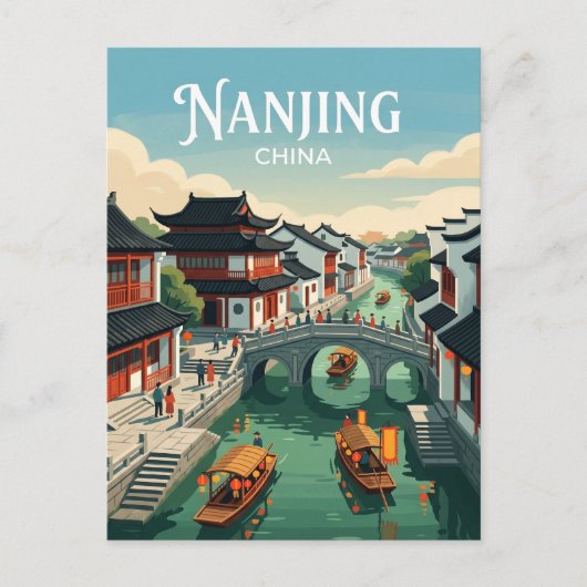 Confuciustempel China Briefkaart (Voorkant)