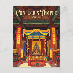 Confuciustempel Dachenghal China Briefkaart