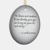 Confucous Quote Keramisch Ornament (Rechts)
