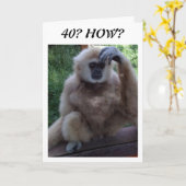 CONFUSED AT HOW YOU LOOK on 40th BIRTHDAY CARD Kaart (Gele Bloem)