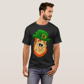 Confused Leprechaun  St Patrick's Day Shamrock T-shirt (Voorkant volledig)