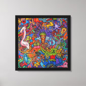 Confusion By Squid Fear City (2.5) Canvas Afdruk (Voorkant)