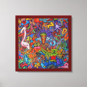 Confusion By Squid Fear City (2.5) Canvas Afdruk (Voorkant)