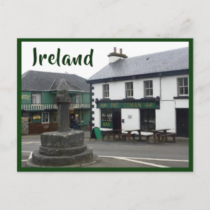 Cong (stil Man) Village Square met tekst Briefkaart