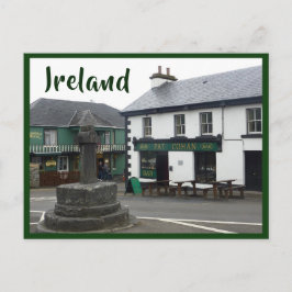 Cong (stil Man) Village Square met tekst Briefkaart