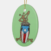 Conga Coqui Taino Keramisch Ornament (Links)