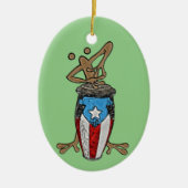 Conga Coqui Taino Keramisch Ornament (Voorkant)